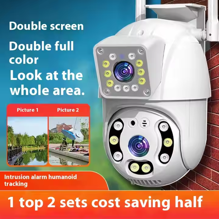 耐候性ガーデンカメラ - 広視野角、同期再生、アラーム機能搭載のCloudbirds V360Pro