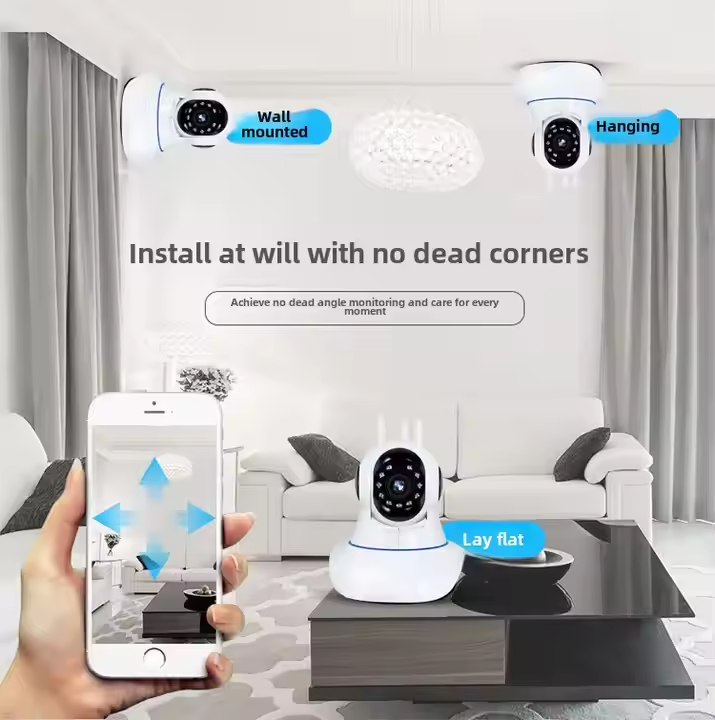 Cloudbirds V360Pro ミニ 1080p PTZ カメラ - AI トラッキング、ナイトビジョン、ワンクリックビデオ共有