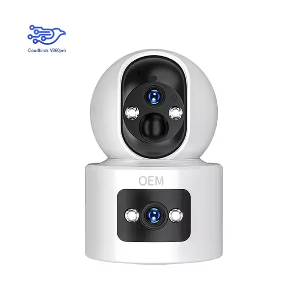 מצלמת IP חכמה icam365 3mp – עדשה כפולה עם סיבוב והטיה, ראיית לילה וניטור שמע דו-כיווני,
