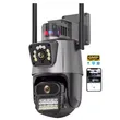 Уличная PTZ-камера 4G/Wi-Fi – v360pro 6 Мп с двумя объективами, ночным видением и сиреной