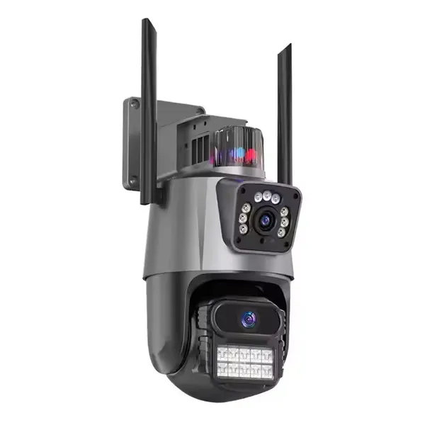 Уличная PTZ-камера 4G/Wi-Fi – v360pro 6 Мп с двумя объективами, ночным видением и сиреной