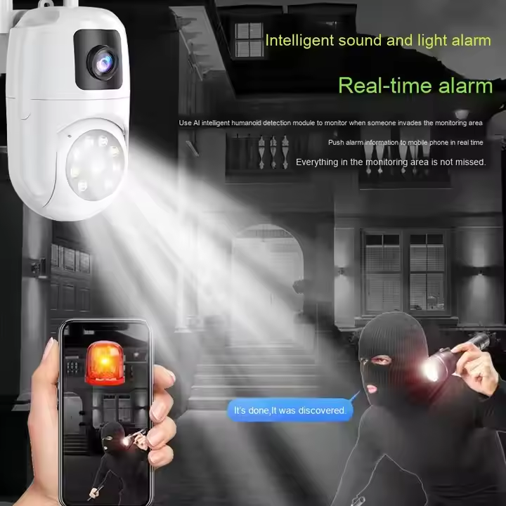 V360Pro 2MP Dual-Lens Dome Camera - Full Color Night Vision, AI Human Detection & Cloud Storage