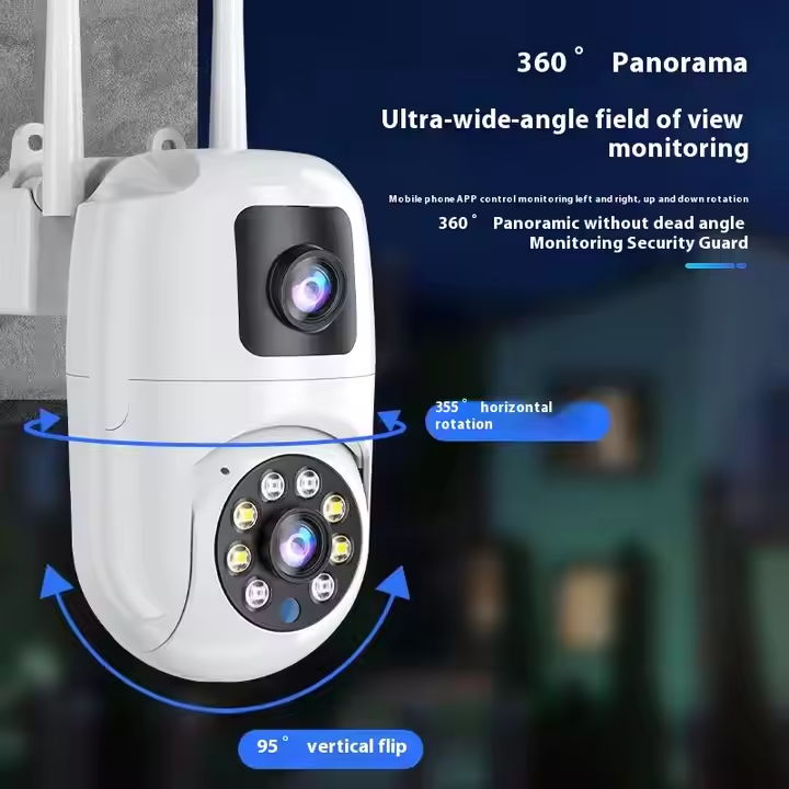 V360Pro 2MP Dual-Lens Dome Camera - Full Color Night Vision, AI Human Detection & Cloud Storage