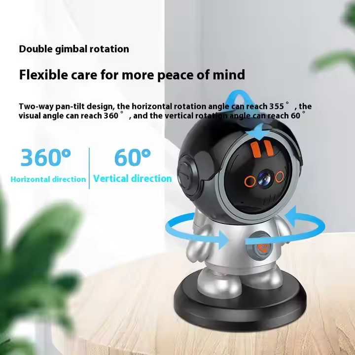 Cloudbirds v360pro 3-мегапиксельная симпатичная роботизированная камера — PTZ-камера на 360°, вызов одним нажатием и интеллектуальное отслеживание