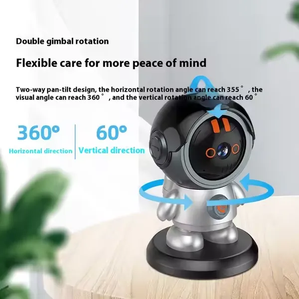 Cloudbirds v360pro 3-мегапиксельная симпатичная роботизированная камера — PTZ-камера на 360°, вызов одним нажатием и интеллектуальное отслеживание