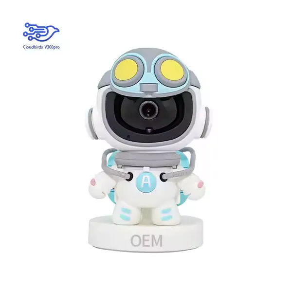 מצלמת עין חתול Cloudbirds v360pro - 3 מגה פיקסל HD, חיישן רעש נמוך ואחסון ענן