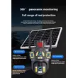 Камера Cloudbirds V360Pro 1080p с солнечной батареей — тройной экран, автосигнализация и водонепроницаемая система безопасности для улицы