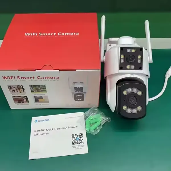 Уличная камера Cloudbirds V360Pro с двумя объективами — 4 Мп HD, 10-кратным зумом и PTZ-управлением с шаровым шарниром