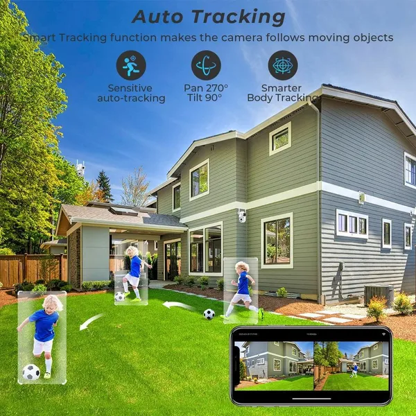 PTZ IP-камера Cloudbirds V360Pro — 360° двойной объектив, автоматическое слежение, водонепроницаемая