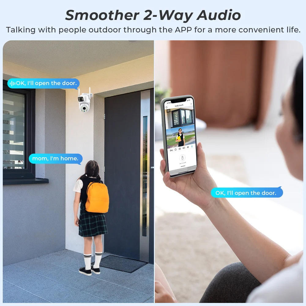 PTZ IP-камера Cloudbirds V360Pro — 360° двойной объектив, автоматическое слежение, водонепроницаемая