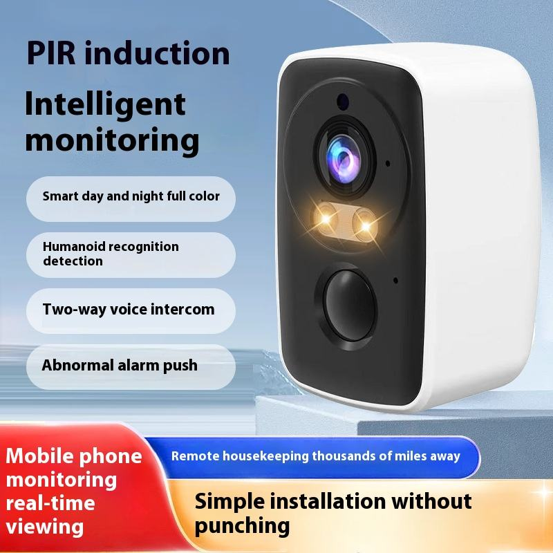 AI Cloud IP Camera - Two-Way Talk, Waterproof, Wide-Angle, Solar/Battery