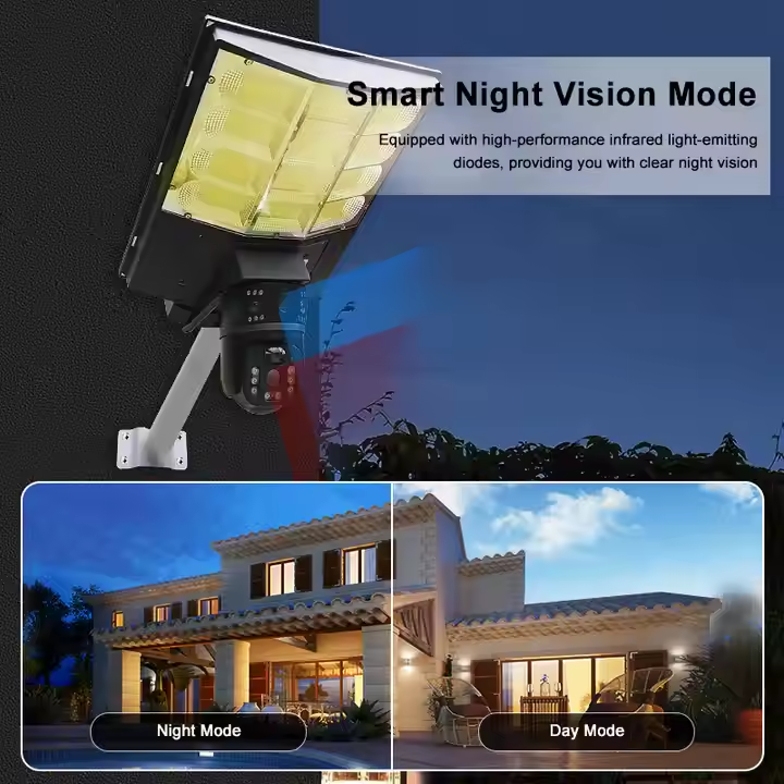 Уличная светодиодная охранная лампа - встроенная камера Wi-Fi, питание от солнечной батареи, Cloudbirds Pro
