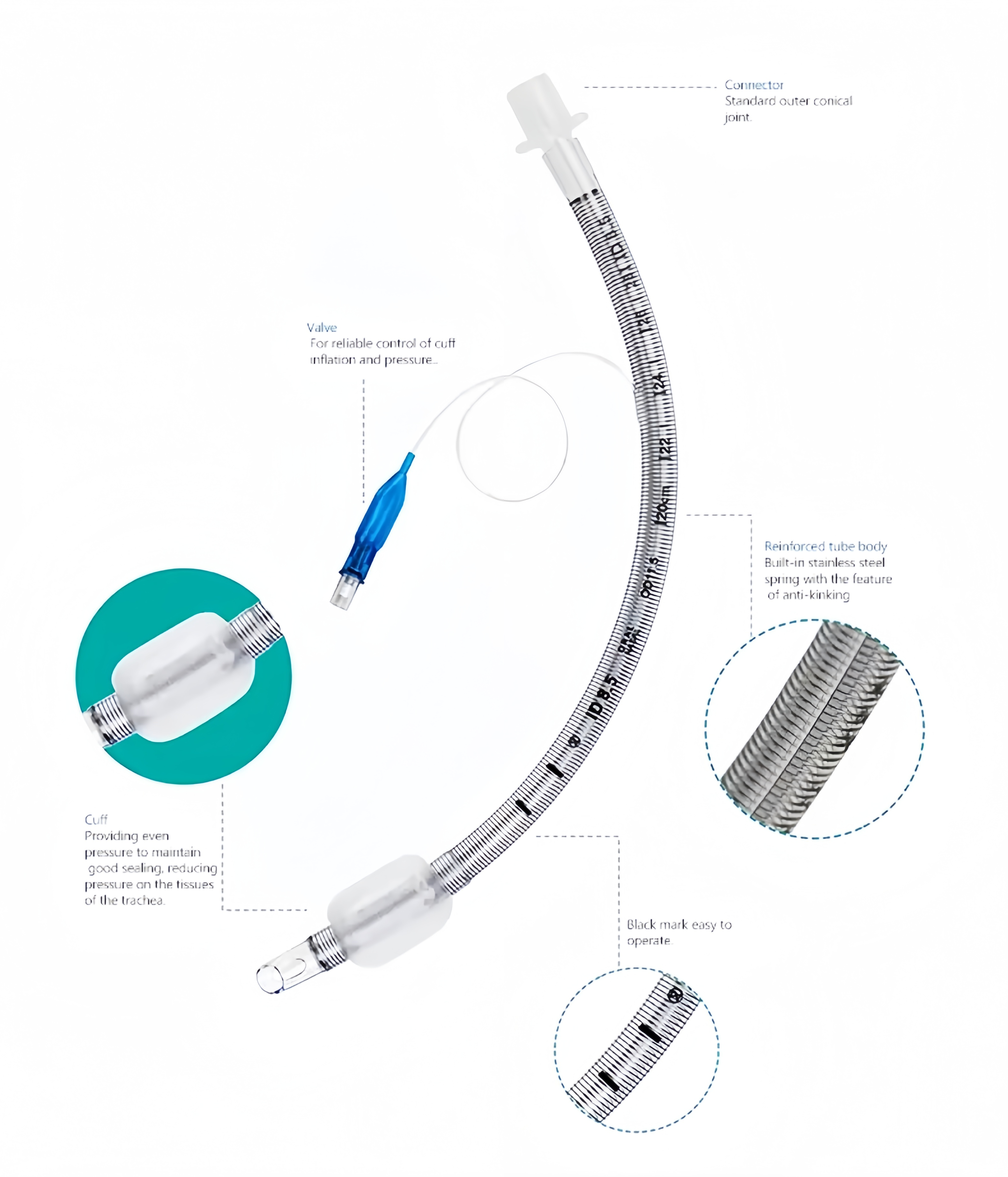 Vet Endotracheal Tube Reinforced