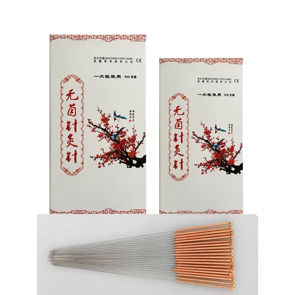 Sterilized Acupuncture Needle 304 Stainless steel Copper handle needle