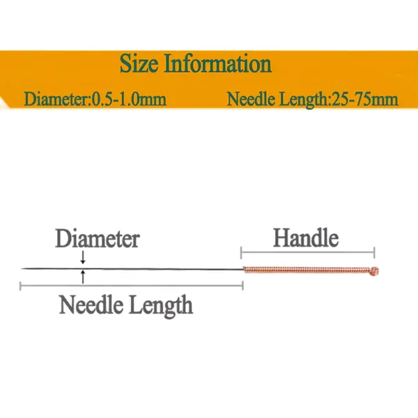 Sterilized Acupuncture Needle 304 Stainless steel Copper handle needle