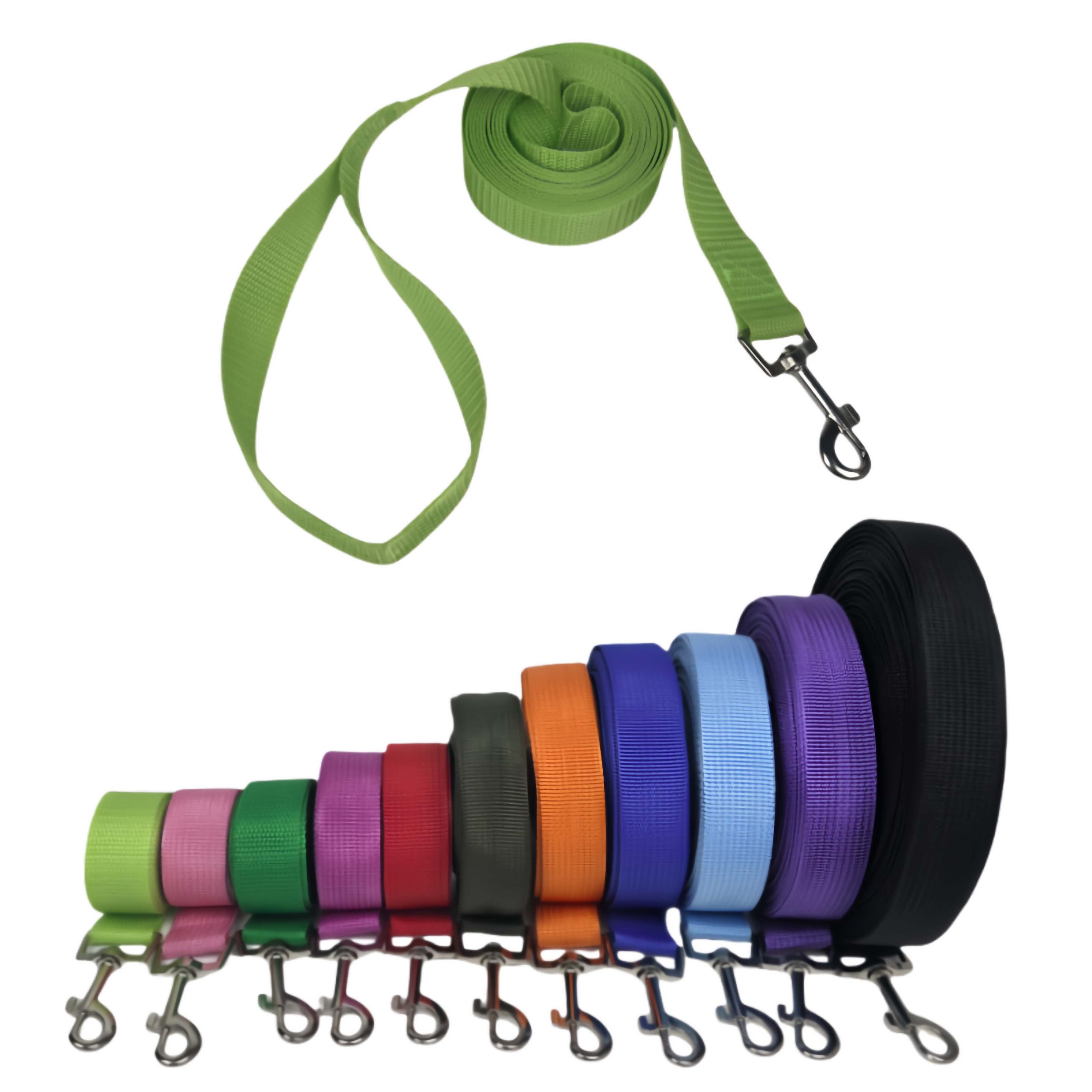 Premium Extended-Length Pet Leash with Zinc-Alloy Hook