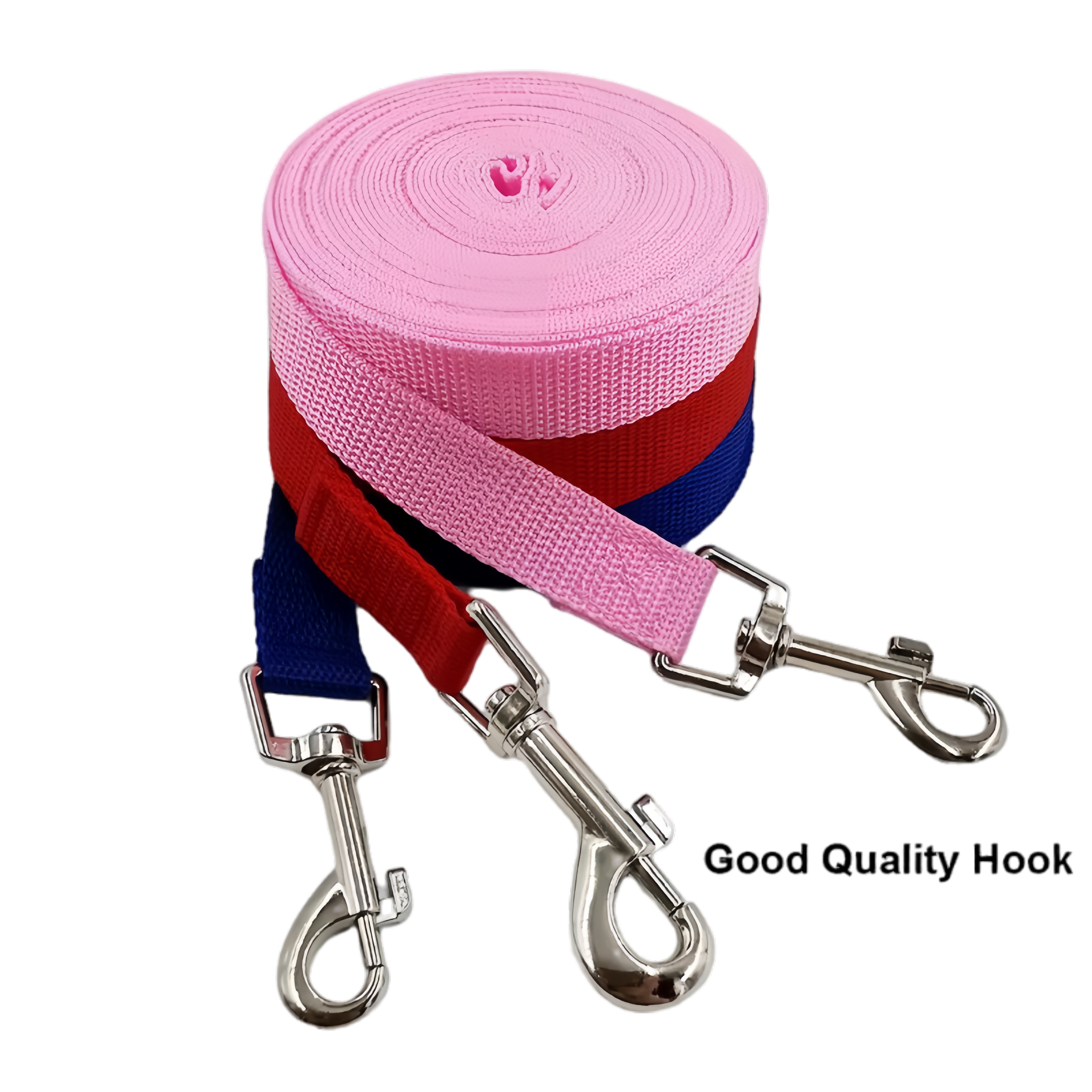 Premium Extended-Length Pet Leash with Zinc-Alloy Hook