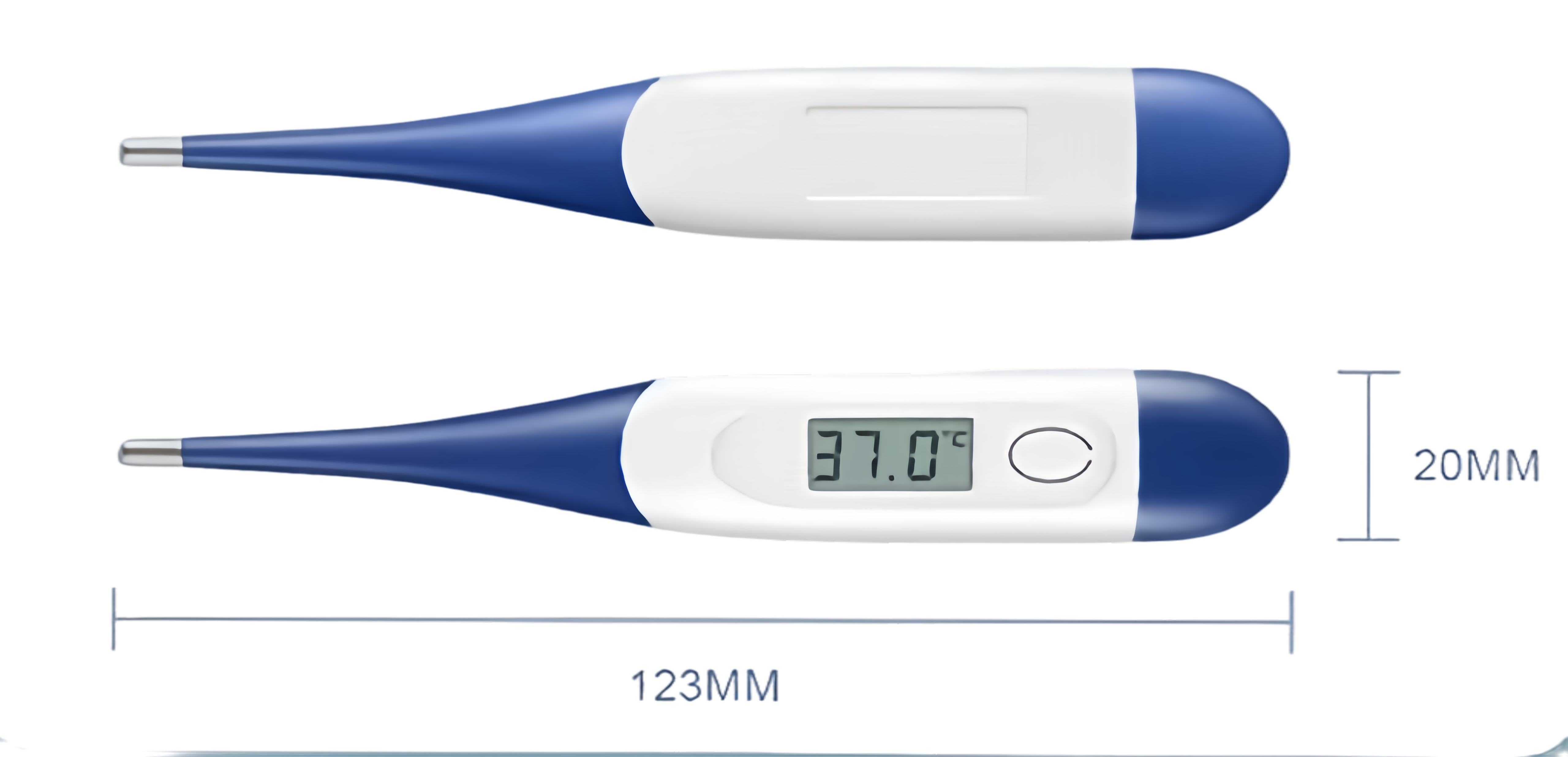 Veterinary Soft Head Flexible Tip Digital Thermometer