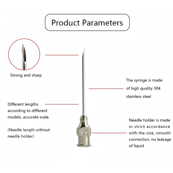 304 Stainless Steel Veterinary Hypodermic Needles for Livestock