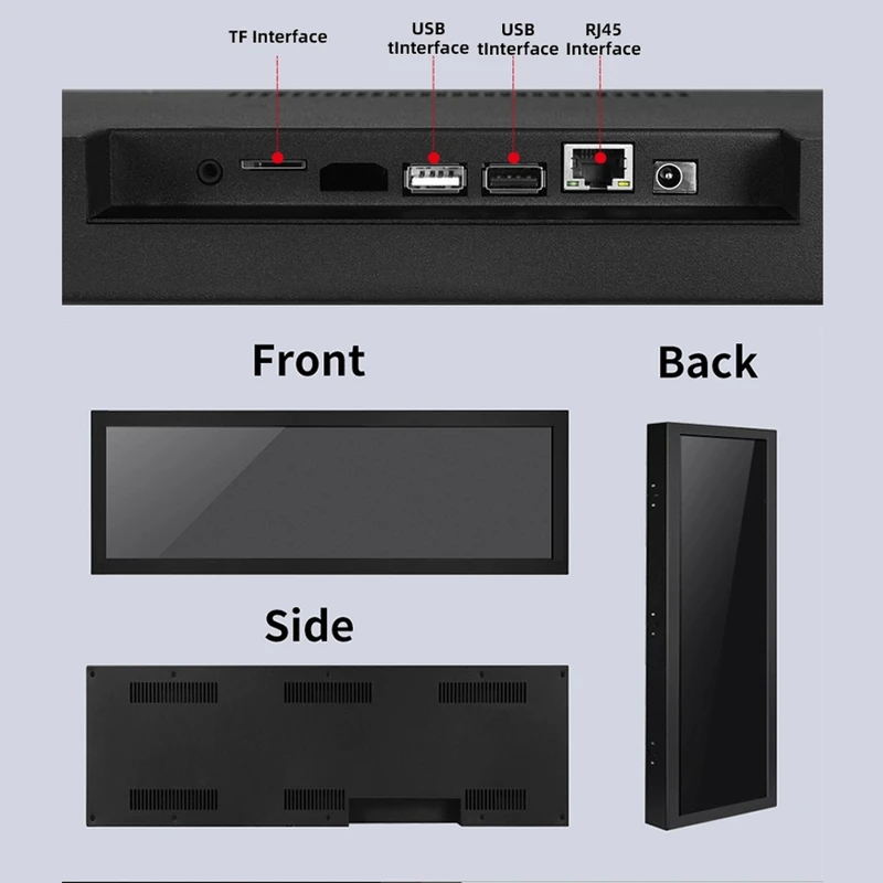 Ultra Wide LCD Stretched Bar Screen