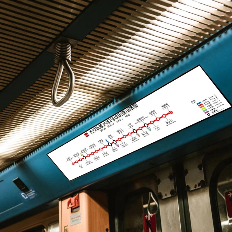 Stretched Bar LCD Advertising Display