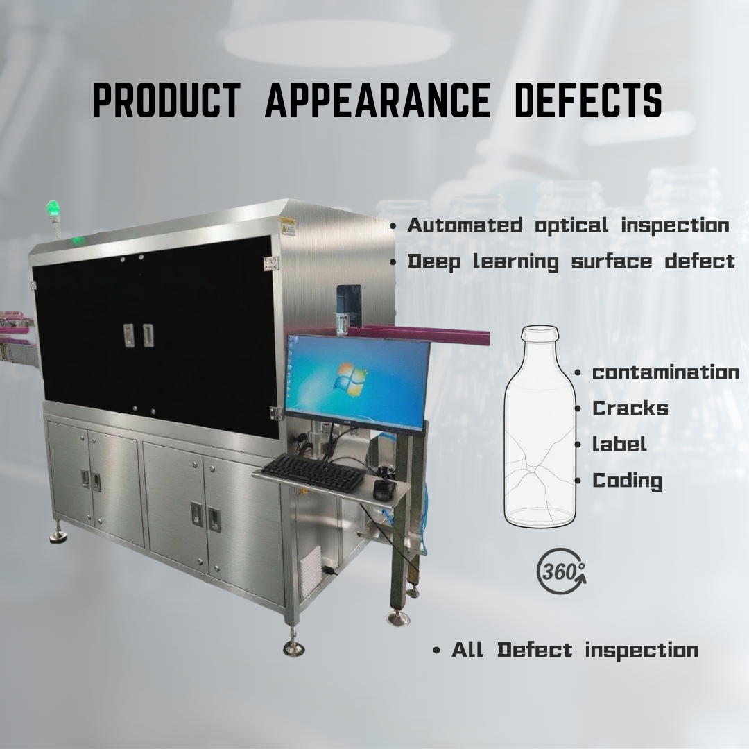 Specialized systems for chip, crack & contamination detection on bottle finishes. Guarantee perfect sealing.