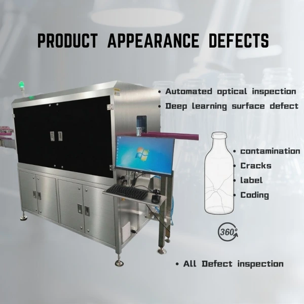 Glass Bottle Visual Inspection Machine & Defect Detection System