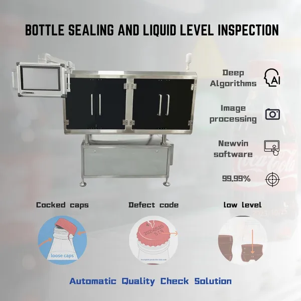 Automatic Bottle Inspection System | Cap, Level & Code Detector