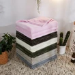 Knitted custom sublimation fleece blankets customized manufacturer