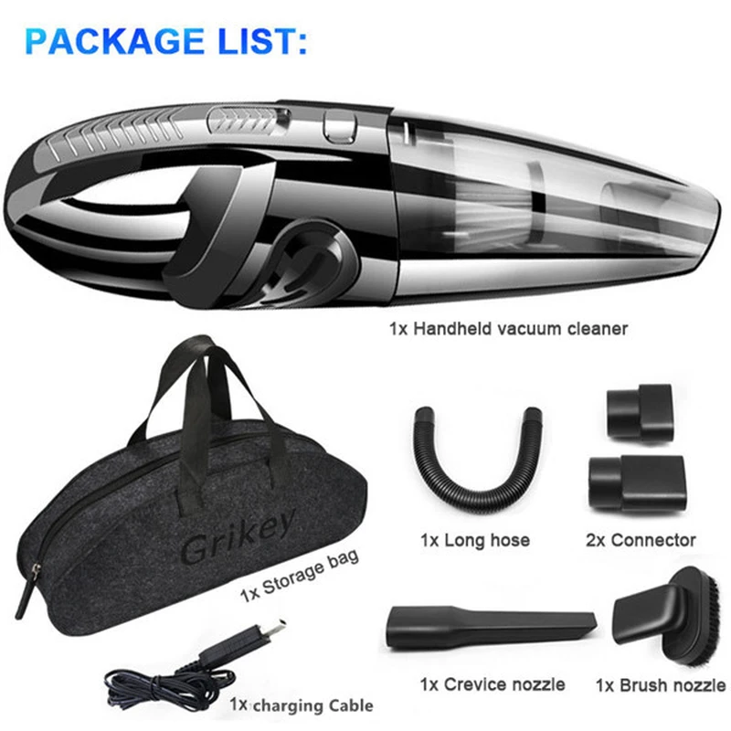 Wireless Vacuum Cleaner,Wet&Dry Use Dust Collector Buster Low Noise