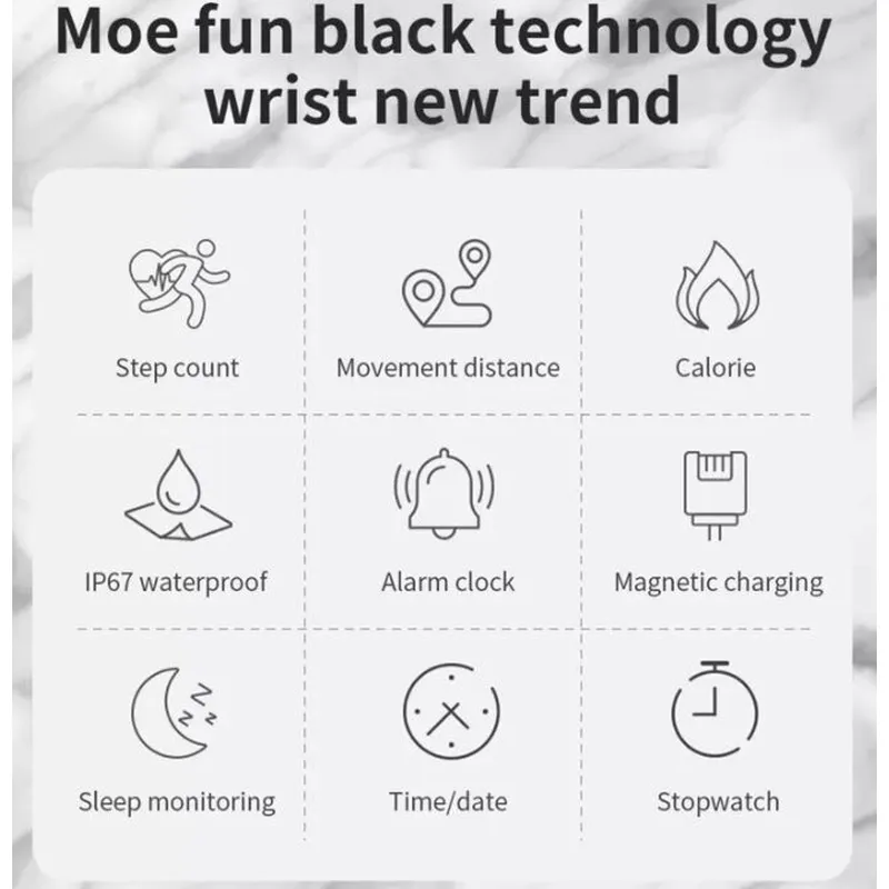 Ladies Watches 1.09 Inch  Smartwatch DIY Dials Lightweight Watch MK20