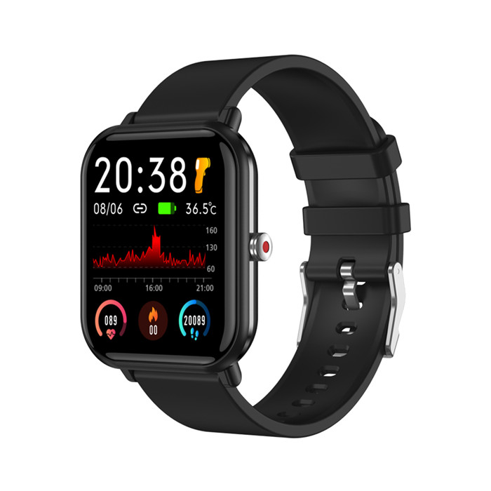 Ladies Body Temperature Watches With Flashlight Blood Pressure Android Weather Heart Rate Monitor Smart Watch Q9pro