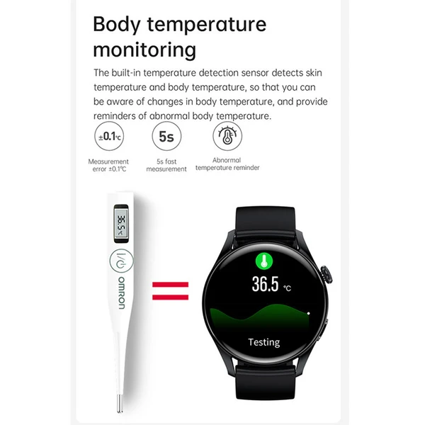 T33S Smart Watch Phone Call 24 Hours Heart Rate Blood Pressure Sleep Monitoring DIY Dial Multi-Sport Mode 
