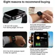 E86 Ip68 Waterproof Smart Watch Bracelet Fitness Tracker Body Temperature Ecg Heart Rate Watch Sdk Api Free
