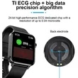 E86 Ip68 Waterproof Smart Watch Bracelet Fitness Tracker Body Temperature Ecg Heart Rate Watch Sdk Api Free