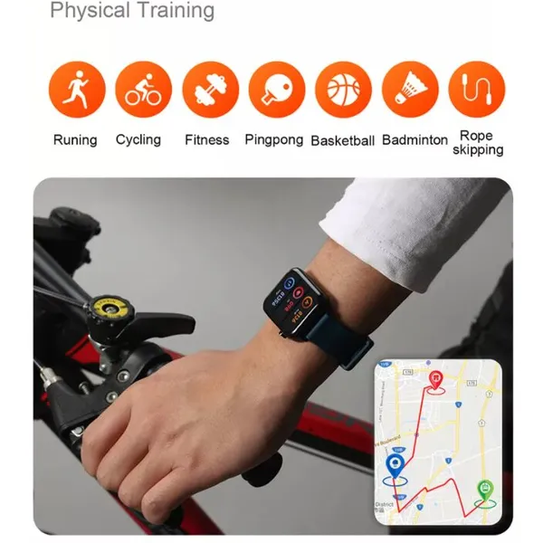 E86 Ip68 Waterproof Smart Watch Bracelet Fitness Tracker Body Temperature Ecg Heart Rate Watch Sdk Api Free