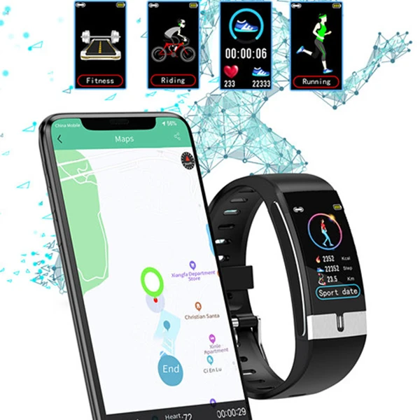 E66 Smart Watch ECG PPG Bracelet Body Temperature Minitor Smart Healthy Bracelet