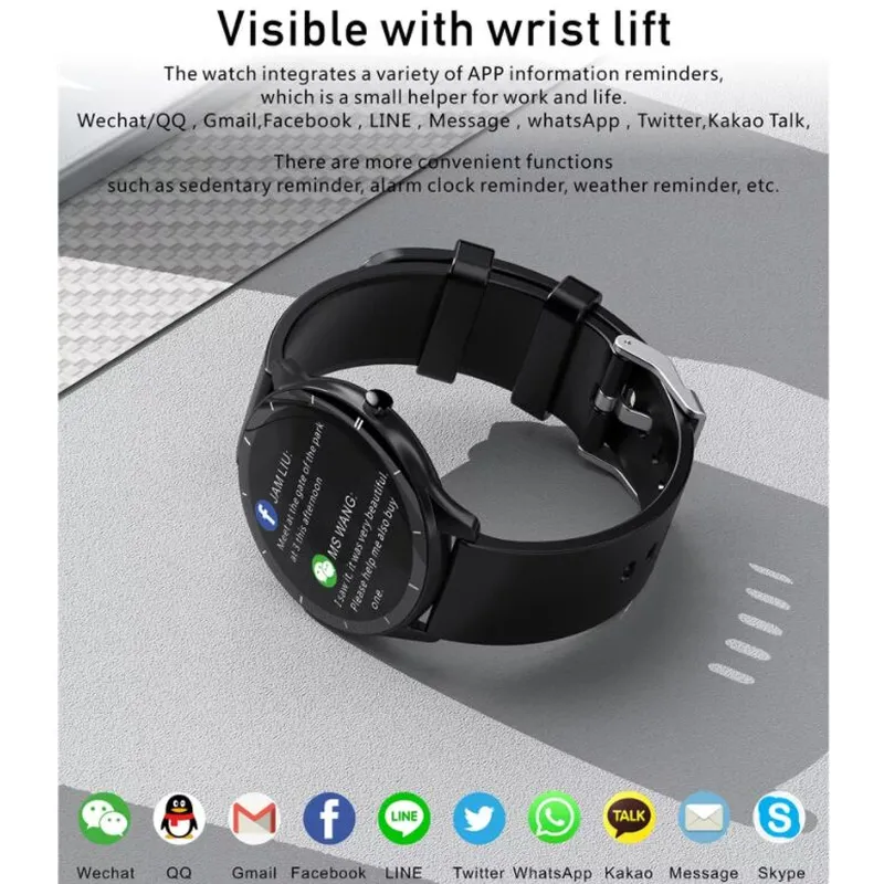 1.28 Inch Body Temperature Fitness Tracker Reloj Watch Heart Rate Monitor Smartwatch Q21 Sport Smart Watches