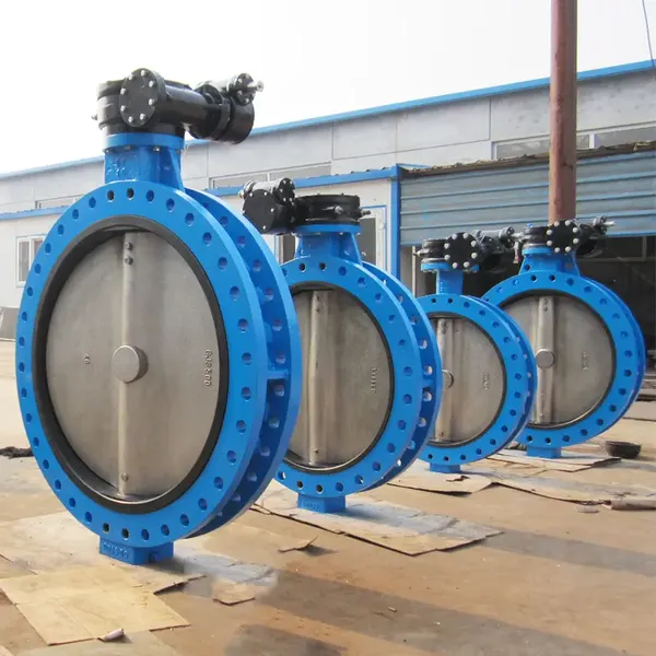 DN50 DN700 DI CF8M Flange butterfly valve 