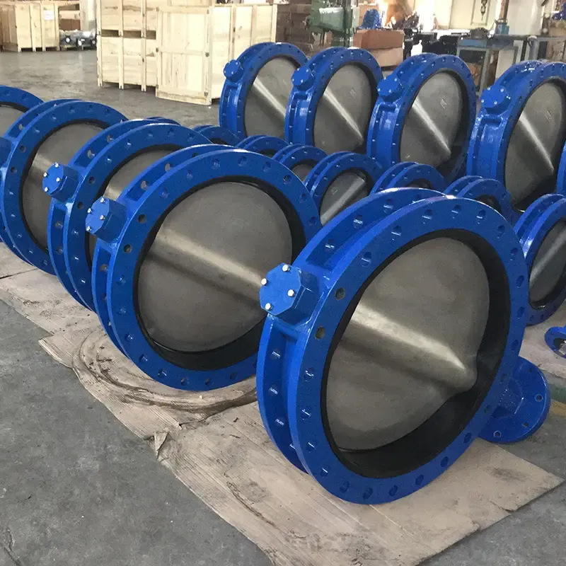 DN50 DN700 DI CF8M Flange butterfly valve 
