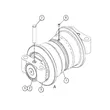 CATERPILLAR Excavator Track Roller PART NUMBER E345B 528-2933