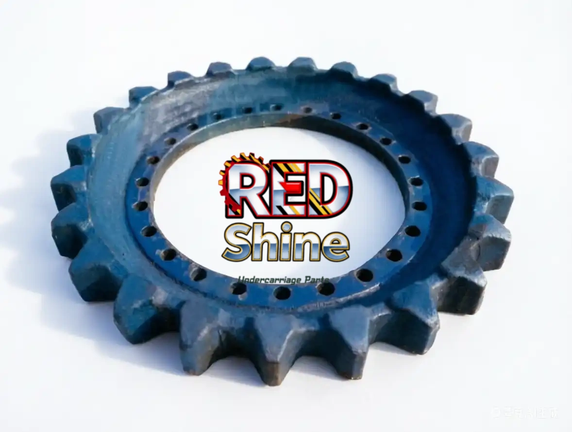 Piezas de repuesto para tren de rodaje Liebeheer R924: rodillo de oruga, rodillo portador, rueda guía, rueda dentada y cadena de oruga.