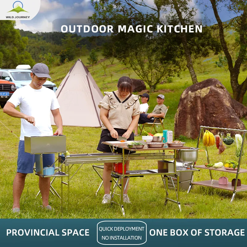 D881/D882 Mobile Kitchen,Outdoor Folding Picnic,RV Camping 