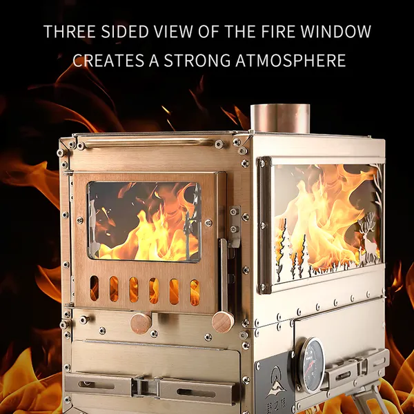 WILD JOURNEY Tent Stove,Firewood Stove,Oven