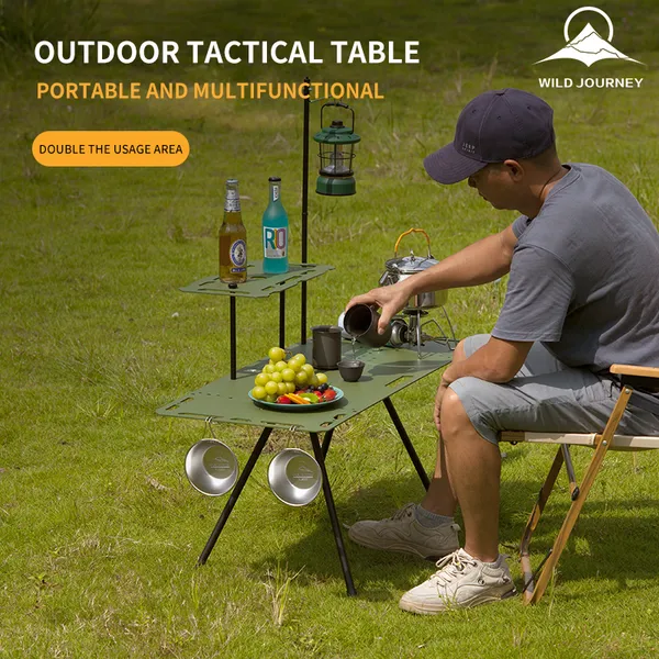 Wild Journey Tactical Table,Camping Table,Multi functional Expansion