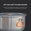 Wild Journey Pot Set,Camping Cook,Folding Storage,Save Space