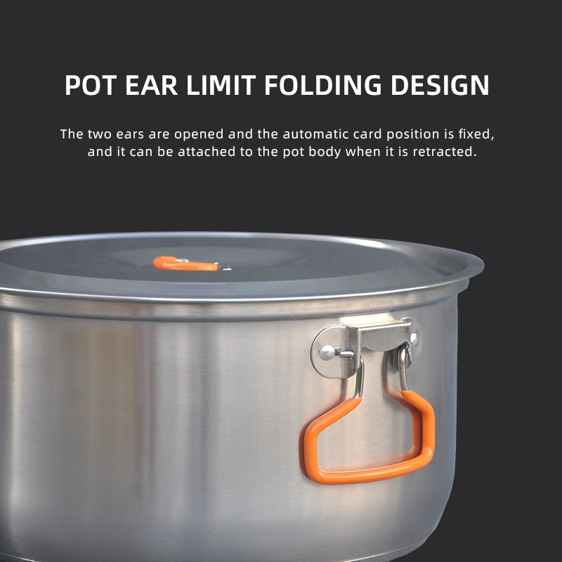 Wild Journey Pot Set,Camping Cook,Folding Storage,Save Space