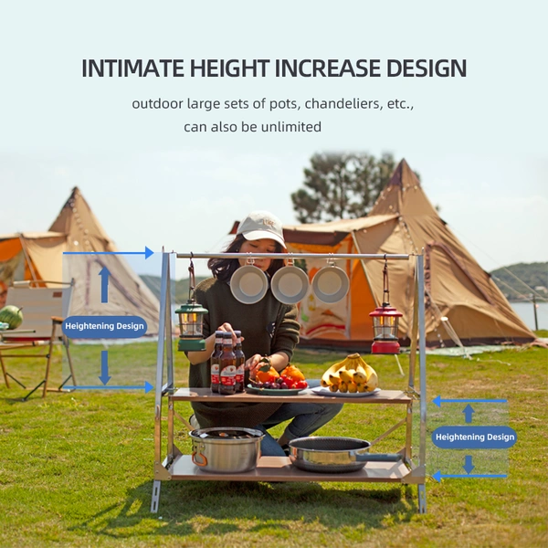 Wild Journey Outdoor storage rack,Folding Portable