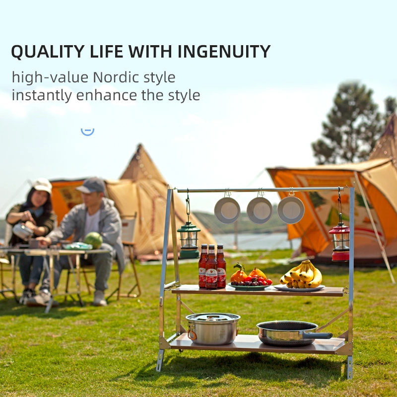 Wild Journey Outdoor storage rack,Folding Portable