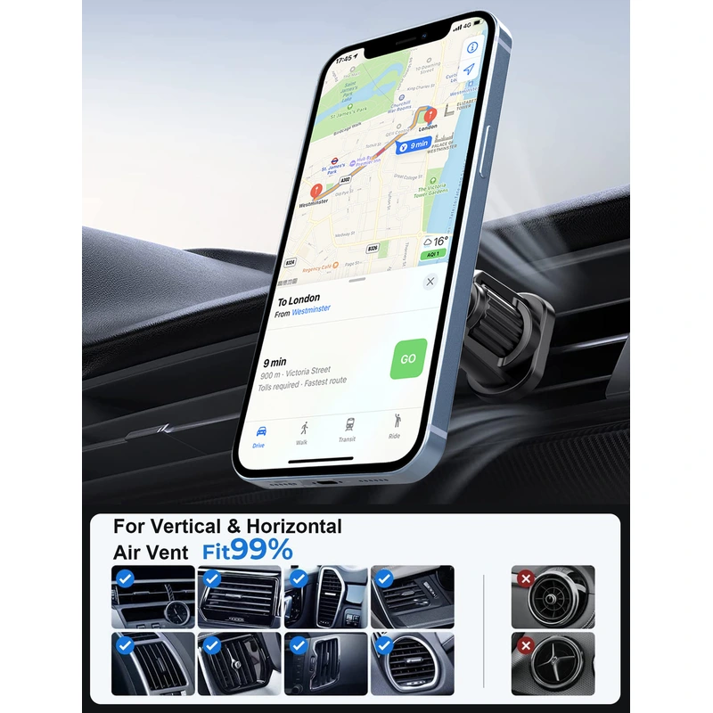 держатель телефона magsafe, автомобильное крепление magsafe для iphone 15
